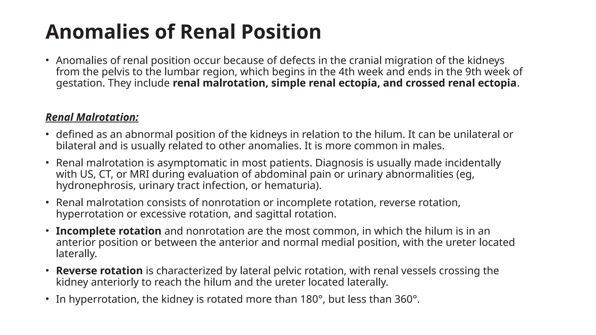 Congenital Anomalies of the Urinary tract | PPTX