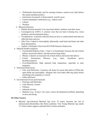 congenital anomaly present in newborn with care for newborn | DOCX