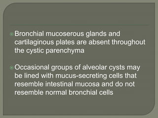 Congenital cystic lesions of lung | PPTX