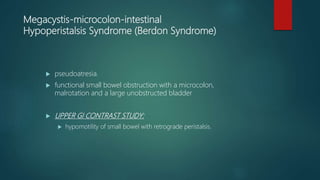Congenital gastrointestinal anomalies | PPTX