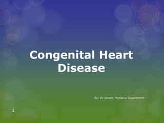 Congenital Heart
Disease
By: Dr Ismah, Pediatric Department
1
 