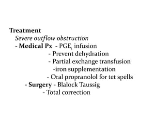Diagnosis
- Clinical
- CXR - Cardiomegaly
- Narrow mediastinum (egg on string)
- Increased pulmonary blood flow
- ECG
- Ec...