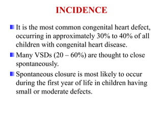 Vsd Incedence CONGENITAL HEART DISEASES.pptx