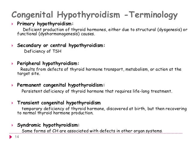 Congenital hypothyroidism