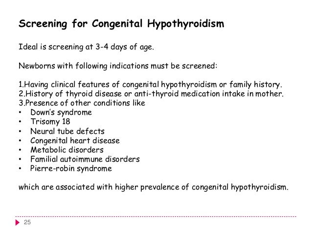 Congenital hypothyroidism