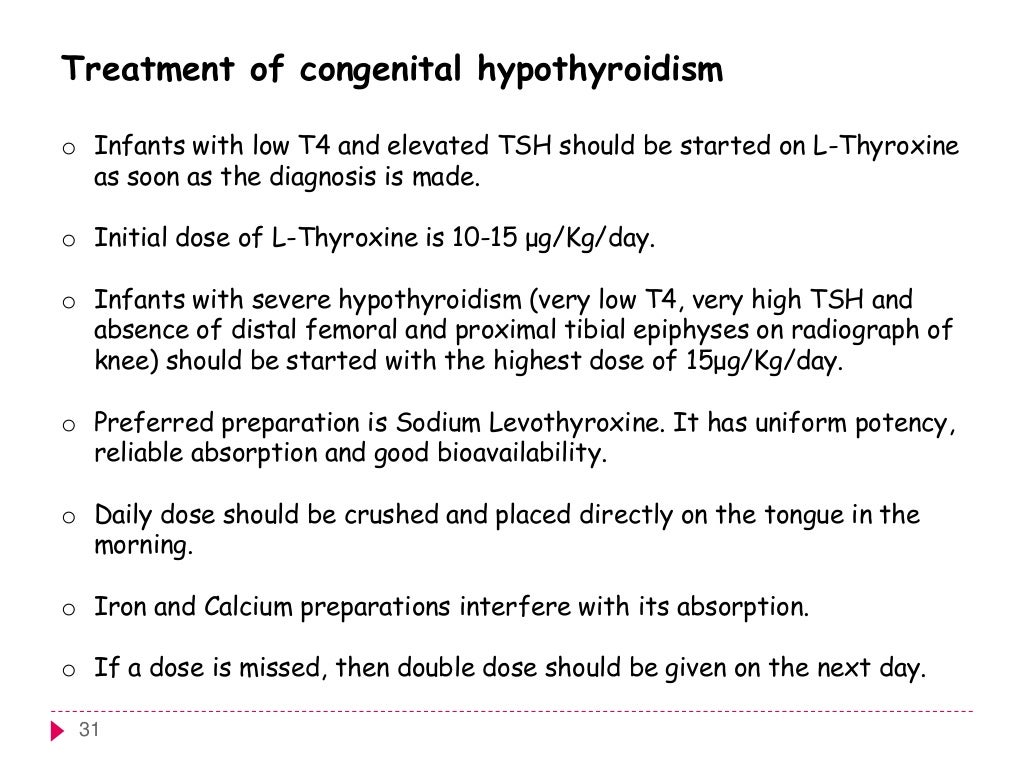 Congenital hypothyroidism