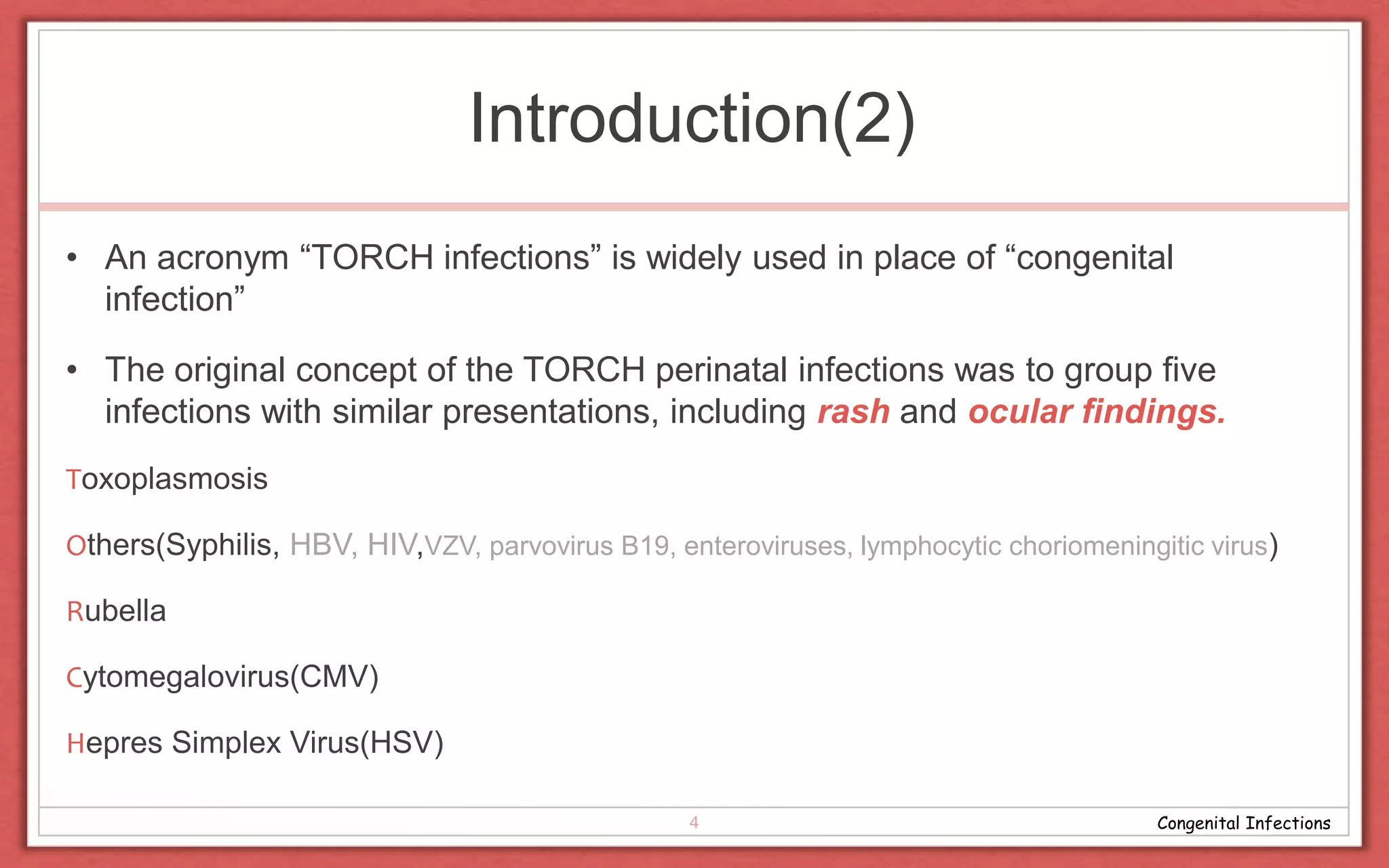 Congenital infections zac | PPTX