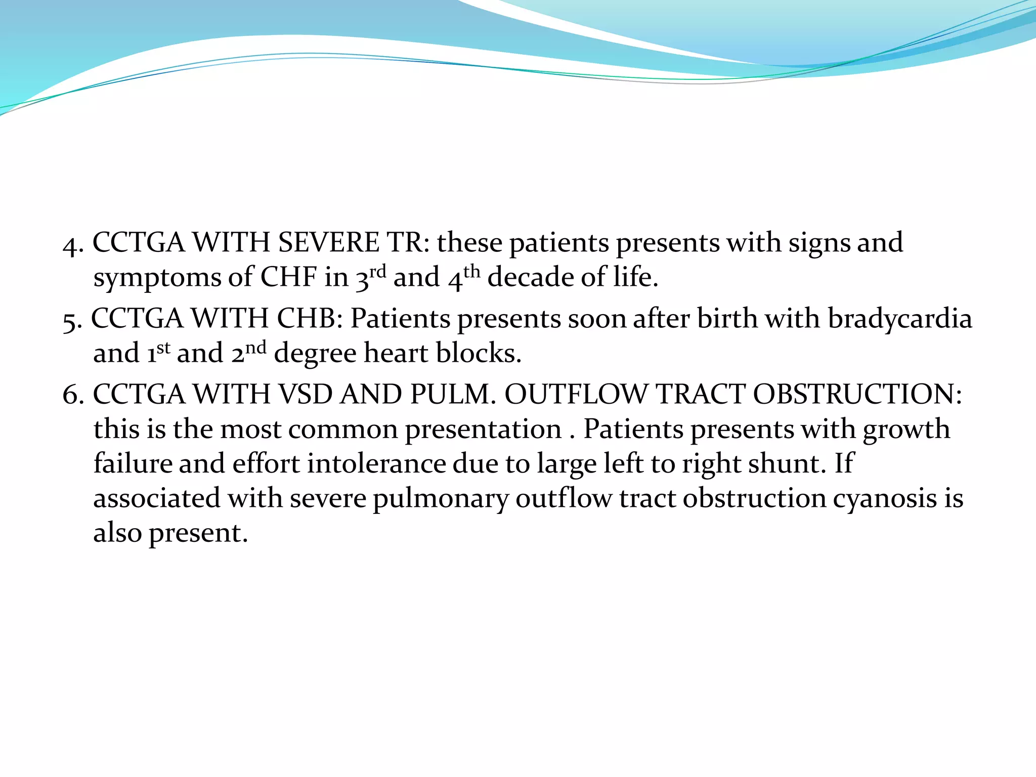 Congenitally corrected transposition of great arteries | PPTX