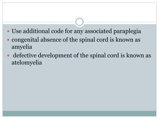 Congenital malformations of the nervous system | PPTX