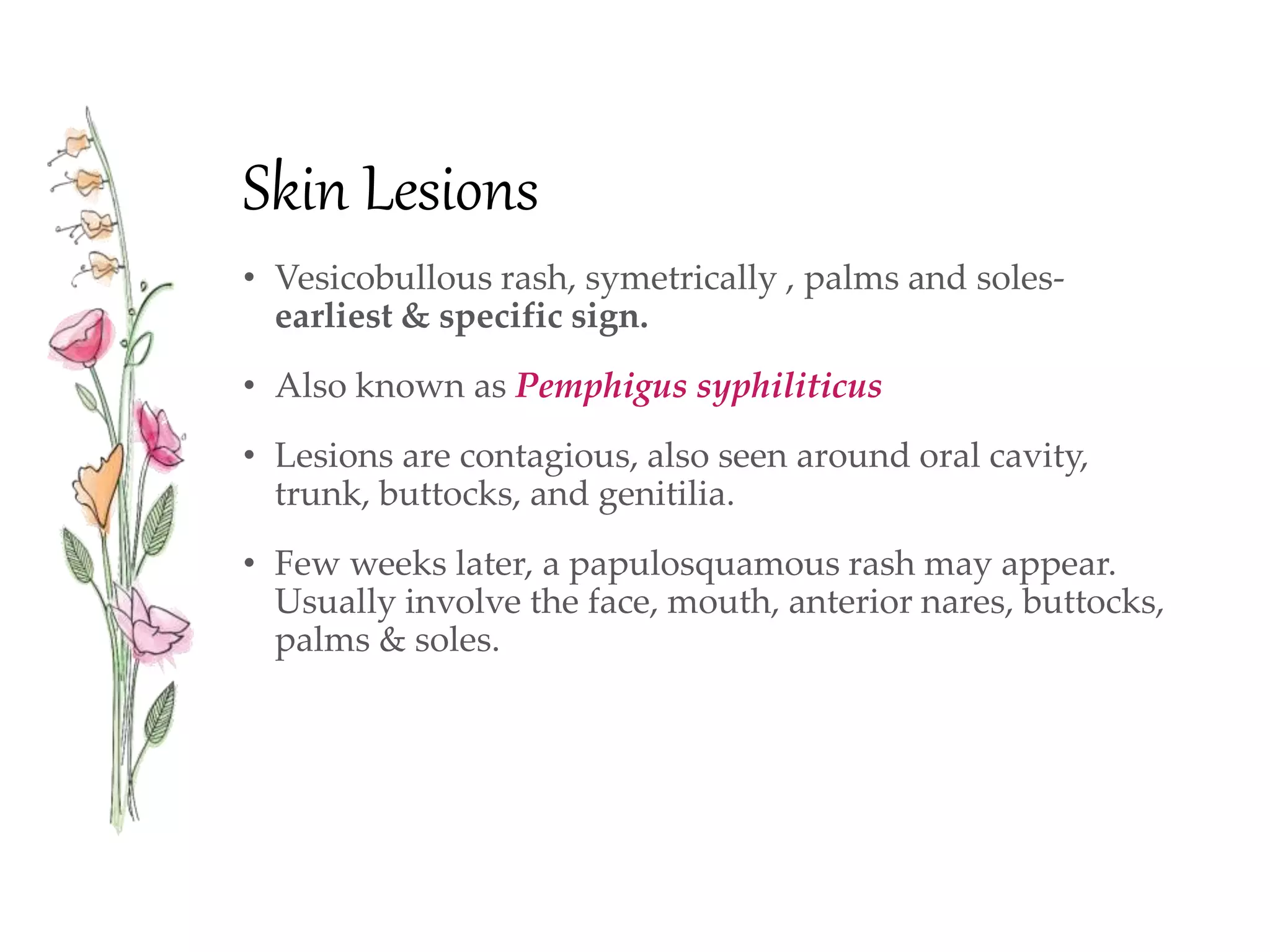 Congenital Syphilis - Dermatology | PPTX