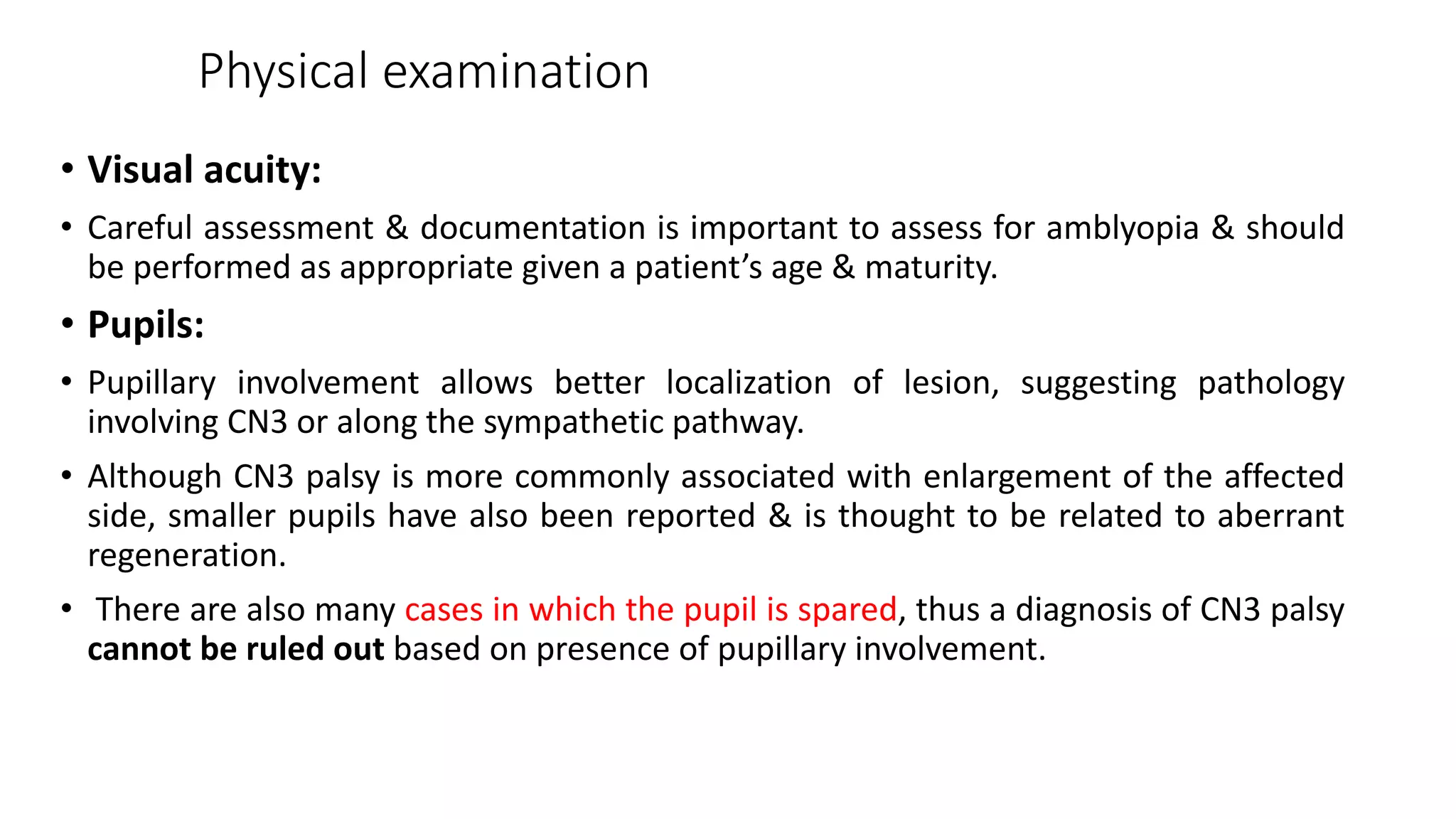 Congenital third ( oculomotor )nerve palsy | PPTX