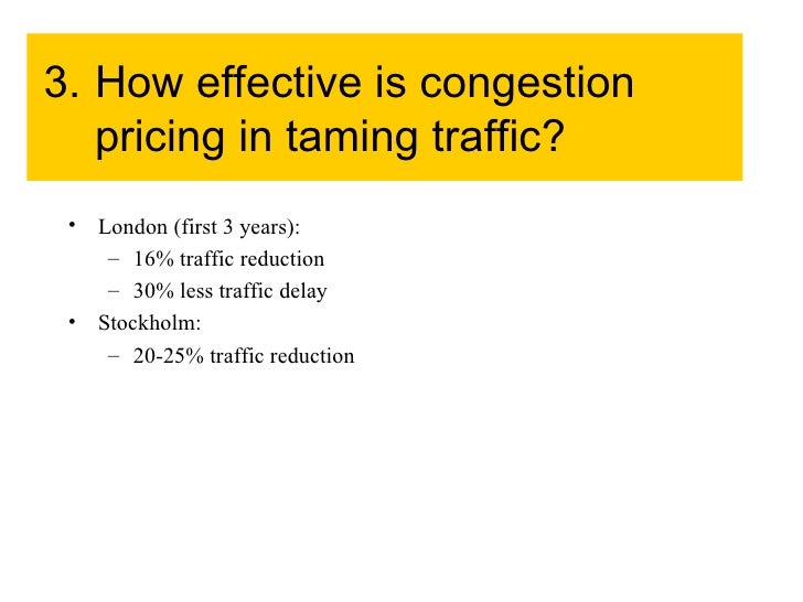 congestion pricing
