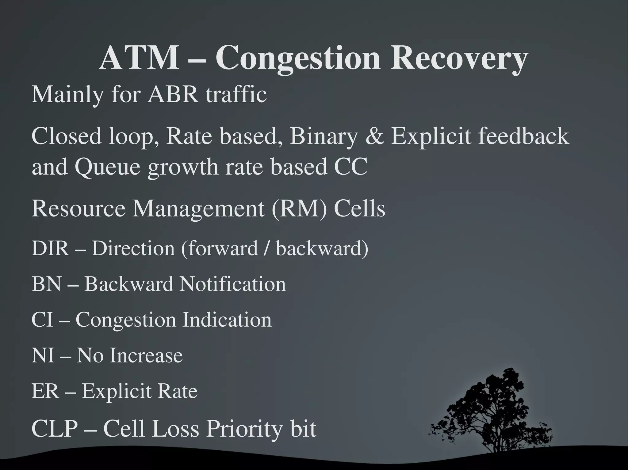 Congestion Control In Computer Networks Atm And Tcp Odp