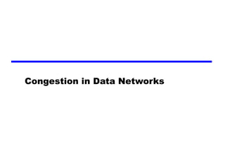 Congestion in Data Networks 