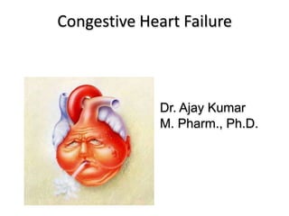 Congestive Heart Failure
Dr. Ajay Kumar
M. Pharm., Ph.D.
 
