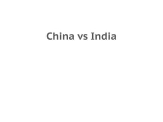 China vs India
 