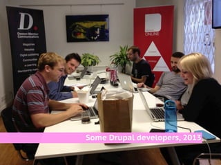 Some Drupal developers, 2013
 