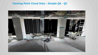 Viewing Point Cloud Data : Simple QA・QC
 