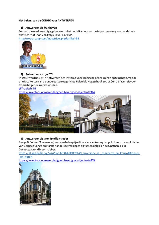 Congo het belang van de congo voor antwerpen PDF