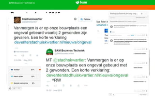 BAM Bouw en Techniek bv
Deventer 1 mei 2015
 