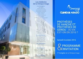 Congrès Clinique Arago le 8 octobre 2016 - Groupe Almaviva Santé