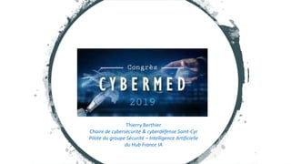 Thierry Berthier
Chaire de cybersécurité & cyberdéfense Saint-Cyr
Pilote du groupe Sécurité – Intelligence Artificielle
du Hub France IA
 