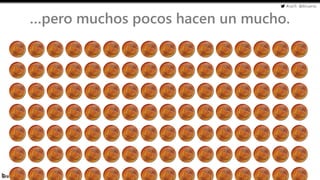 #cw15 @ikhuerta
- Marketing de optimización
…pero muchos pocos hacen un mucho.
 