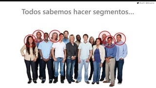 #cw15 @ikhuerta
- Marketing de optimización
Todos sabemos hacer segmentos…
 