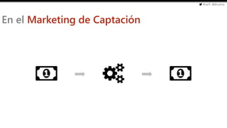 #cw15 @ikhuerta
- Marketing de optimización
En el Marketing de Captación
 