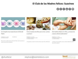 @sfuetterer stephan@bestrelations.com
El Club de las Madres felices: Suavinex
 
