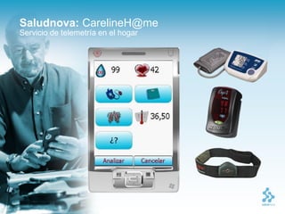 Saludnova: CarelineH@me
Servicio de telemetría en el hogar
 