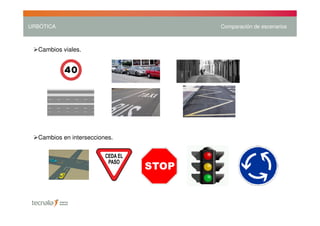 URBÓTICA                       Comparación de escenarios



  Cambios viales.




  Cambios en intersecciones.
 