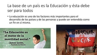 Políticas inclusivas de acceso a la educación superior en Chile | PPTX