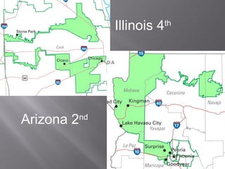 Illinois 4th
Arizona 2nd
 