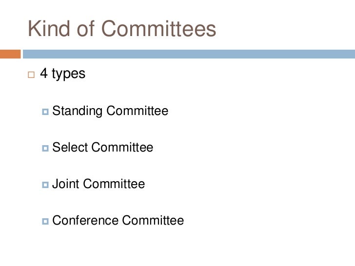 Congressional committees