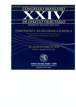 Congresso brasileiro de direito tributário