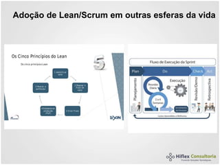 Adoção de Lean/Scrum em outras esferas da vida
 