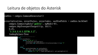 Leitura de objetos do Asterisk
 