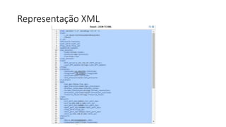 Representação XML
 