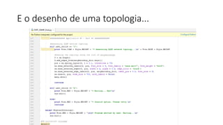 E o desenho de uma topologia...
 