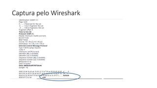 Captura pelo Wireshark
 