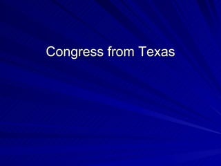 Congress from Texas 