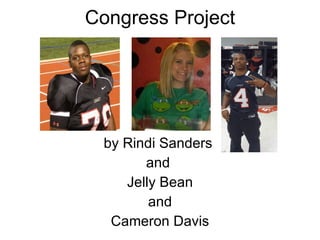Congress Project by Rindi Sanders  and  Jelly Bean and Cameron Davis 