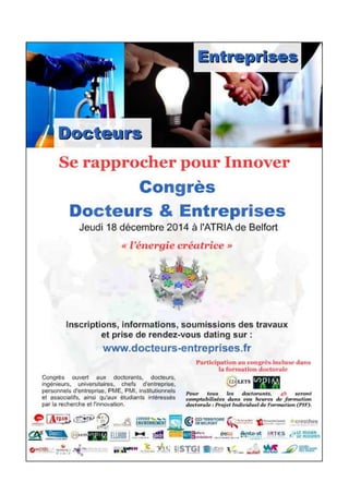 Congrès Docteurs & Entreprises 2014