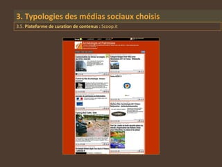 3. Typologies des médias sociaux choisis
3.5. Plateforme de curation de contenus : Scoop.it
 