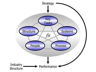 fit Structure People Process Systems Key Tasks Strategy Performance Industry Structure 