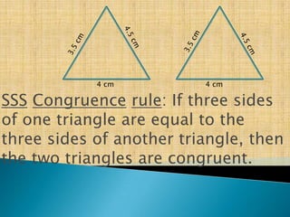 Congruence of triangle | PPTX