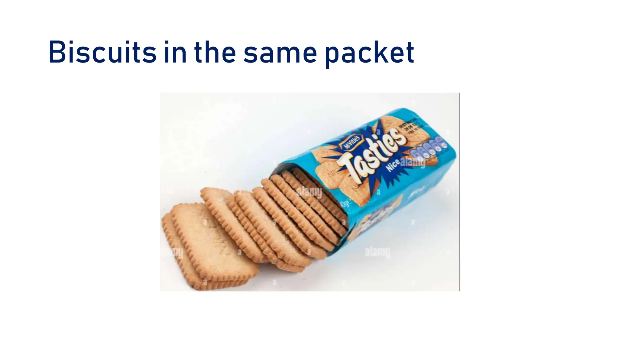 Biscuits in the same packet