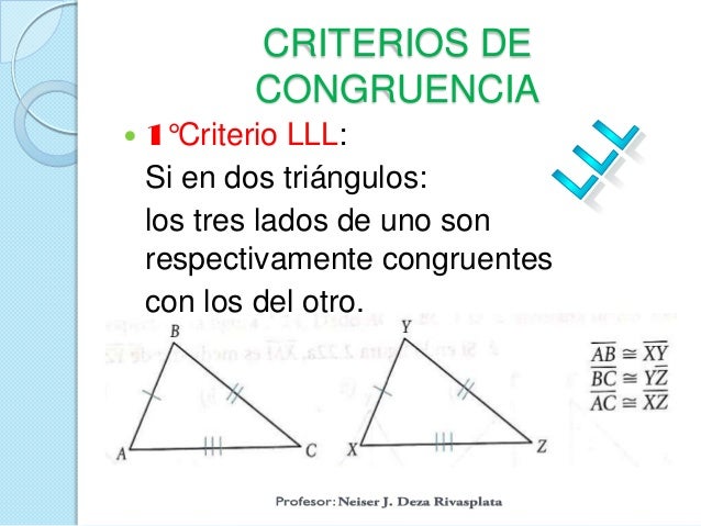 Congruencia de triángulos