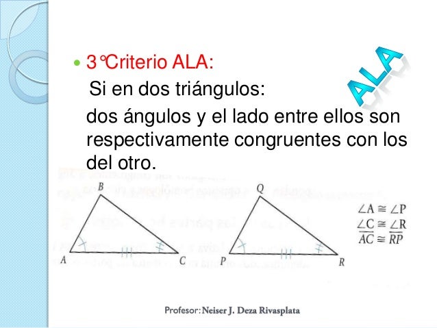 Congruencia de triángulos